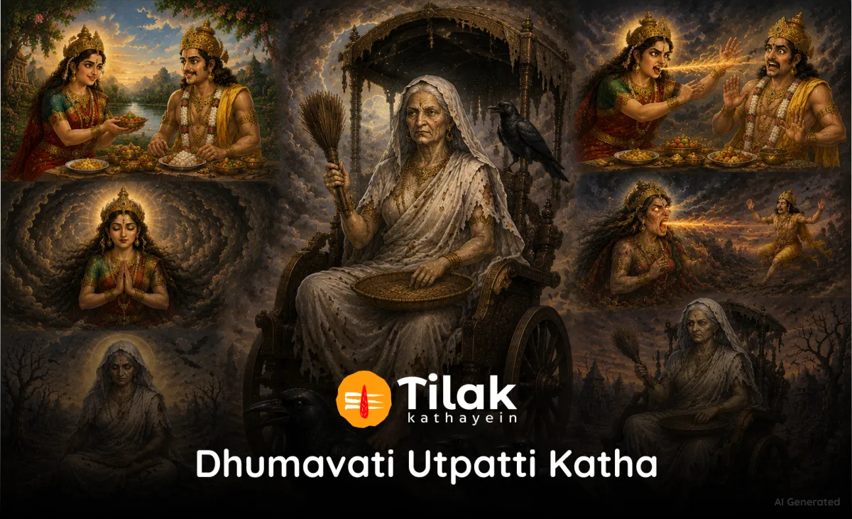 माँ धूमावती उत्पत्ति कथा